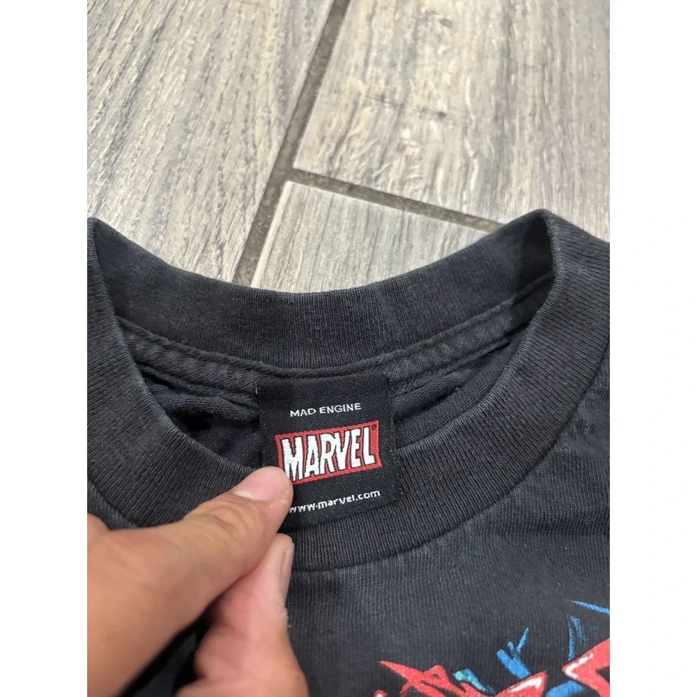 Vintage Marvel Venom Mad Engine T-Shirt Men's Black Graphic Tee Short Sleeve